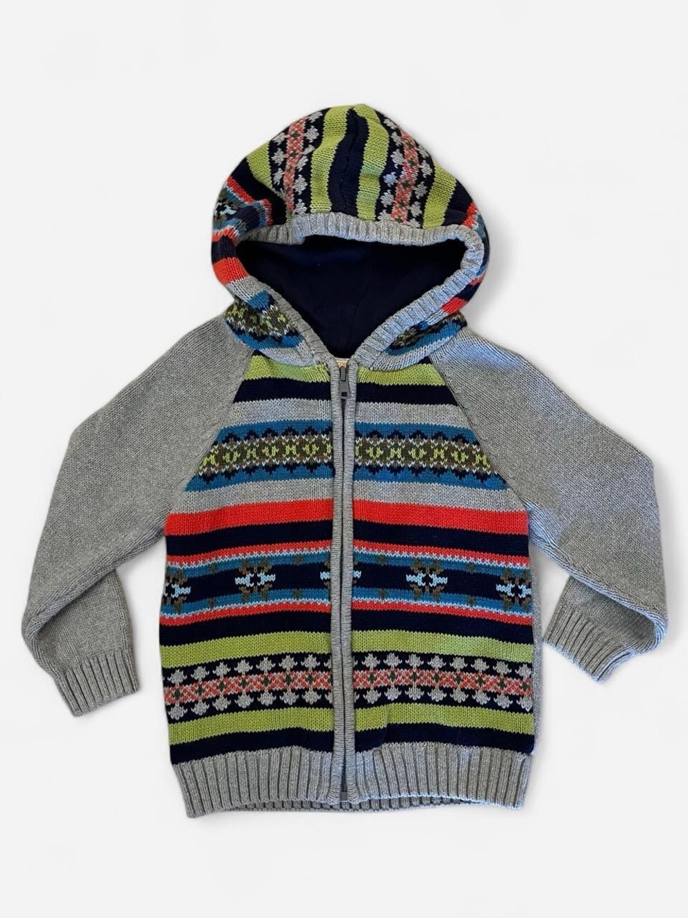 Gymboree Fair Isle Hooded Sweater Cardigan
